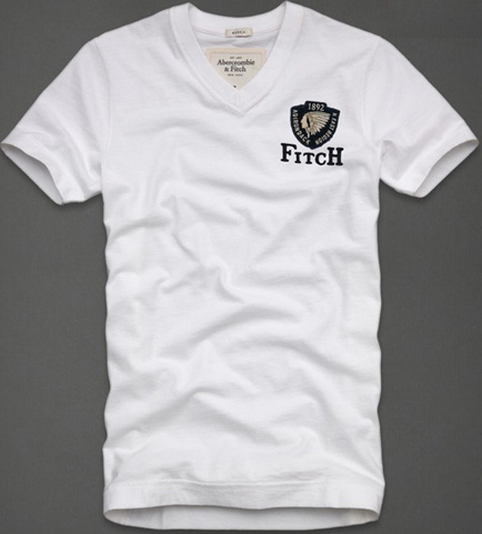 Camiseta Masculina Gola V Abercrombie & Fitch Ref. AF06