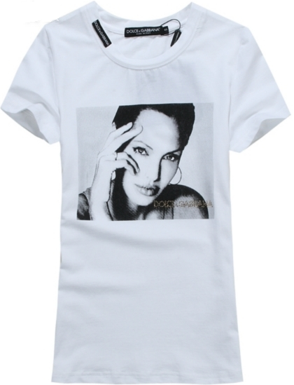 Camiseta Feminina (D&G) Angelina Jolie Ref. DG04